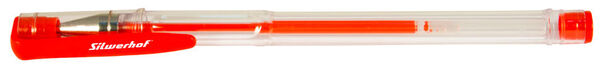 Ручка гелевая 0,7 мм Silwerhof LACONIC красные чернила коробка картонная