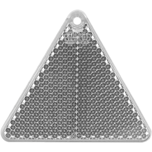 Световозвращающий подвес виниловый "deVENTE. Треугольник" 77x62 мм, белый, в комплекте с цепочкой